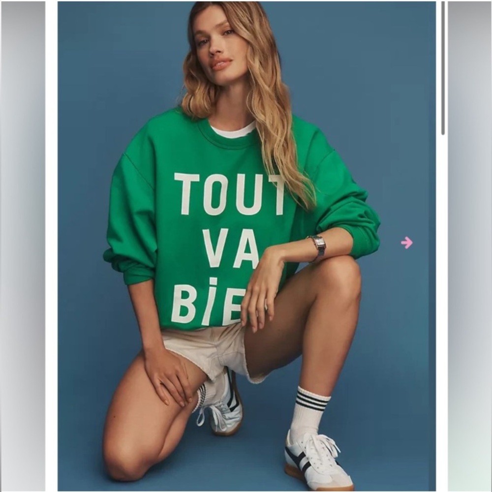 Clare V Tout Va Bien Sweatshirt NWT